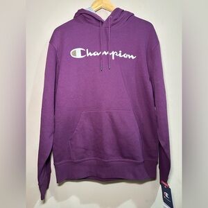 Champion Men's Vibrant Purple Hoodie Sweatshirt Size Medium (QQ)